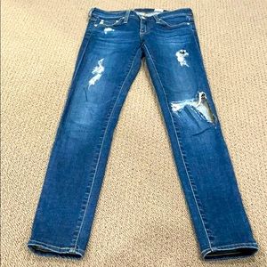 AG Denim Ripped Jeans